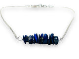 Lapiz Lazuli Anklet/Sterling Silver Anklet