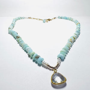 Larimar Knotted Necklace