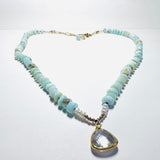 Larimar Knotted Necklace