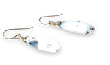 Dendritic Opal Teardrop Earrings