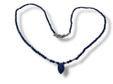 Lapis Beaded Necklace, Gemstone Necklace - Janine Design