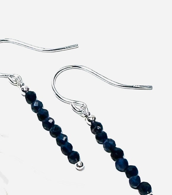 Sapphire Earrings Gemstone Stud Earrings - Janine Design