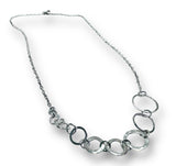 Circle Chain Necklace/ Infinity Necklace/Silver Necklace* - Janine Design
