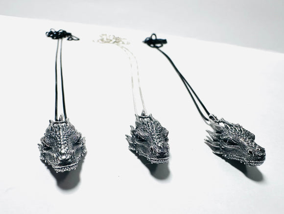 Sterling Dragon Necklace - Janine Design