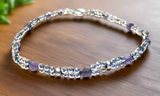Amethyst and Hematite Bracelet - Janine Design