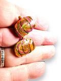 Pumpkin Swirl Studs - Janine Design