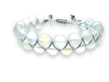 Gemstone Beaded Bracelet, Nylon Bracelet, Adjustable Bracelet - Janine Design