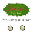 Opal Studs/ October Birthstone Studs - Janine Design