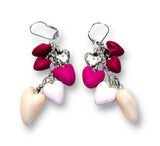 Cascading Valentines Earrings- Heart Earrings - Janine Design