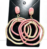 Clay Circle Earrings - Janine Design