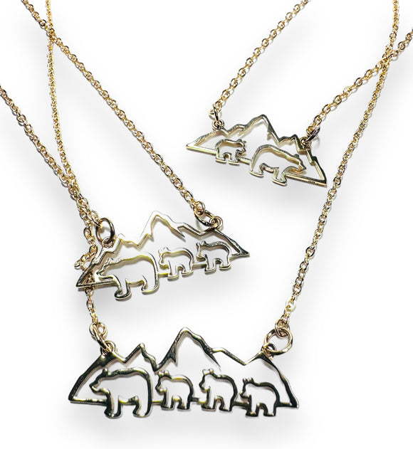 Bear and Cubs Necklace
