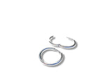13mm Simple Round Hinged Hoop Huggie Earring