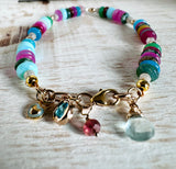 Gemstone Charm Bracelet - Janine Design