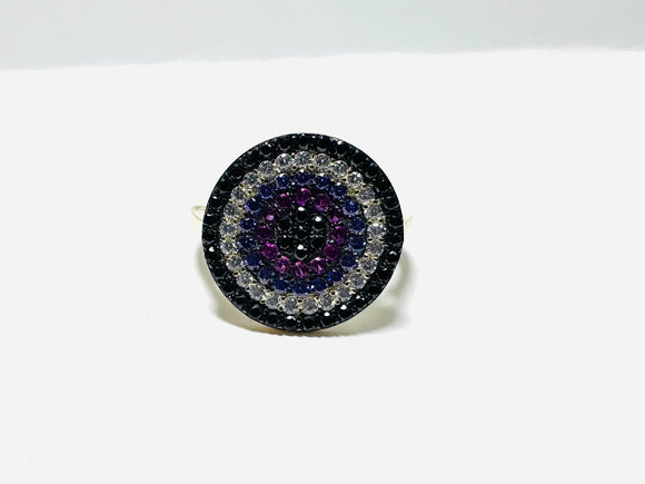 Evil Eye Ring/Size 5/Small Statement Ring