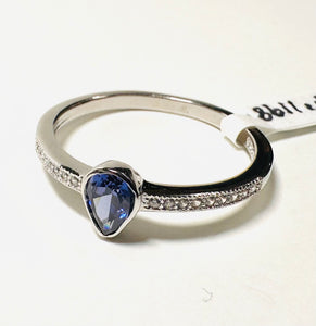 Affordable Tanzanite Ring/ Lab Gemstone Ring/ Size 9 Ring
