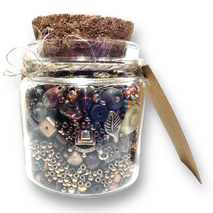 *Mini Jar of Goodies/ Random Bead Jar/Trinkets and Treasures