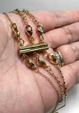 Layered Necklace with Evil Eye Chain - Janine Design