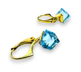 Crystal Ice Cube Earrings* - Janine Design