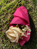 Single Stem Silk Rose for  Decor - Janine Design