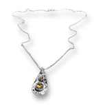 Citrine and Moonstone Tag Necklace*