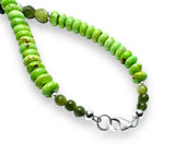 Prehnite green Gemstone Necklace - Janine Design