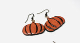 Leaf Earrings/Fall Earrings Polymer Clay/ Pumpkin Earrings