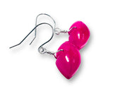 Lips Earrings/ Lip Shaped Carved Chalcedony - Janine Design