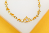 MIA Jewelry - 18k Gold Filled Star Kids Bracelet With Cubic Zirconia Stones