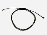 Adjustable Friendship Bracelet/Glass Friendship Bracelet 2-5 MM Bead Bracelet or Anklet - Janine Design