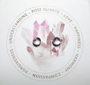 Rose Quartz 5mm Earrings