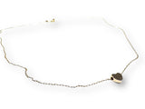 Gold Fill Heart Heart Minimalist Necklace, Dainty Heart Necklace*