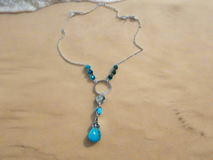 Turquoise Circle Necklace