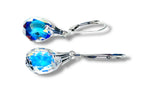 Color Changing Teardrop Beads/ Crystal Dangle Earrings