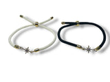 Sparkle Charm Bracelet, Cord Bracelet - Janine Design