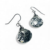 Quartz earrings, Quartz Doublet Earrings - Janine Design