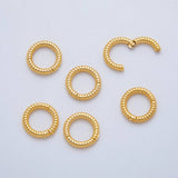 Aim Eternal - 18K Gold Filled 14.5 mm Twirled Twist Round Snap Clasp Closure Findings | ZA1221