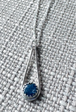 Kyanite Sterling Teardrop Necklace, Kyanite Necklace*