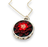 Polymer Clay Floral Sculpted Necklace - Janine Design