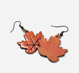 Leaf Earrings/Fall Earrings Polymer Clay/ Pumpkin Earrings