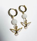 White Bird Earrings