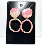 Clay Circle Earrings - Janine Design