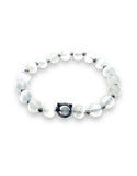 Gemstone Stretch Bracelet- White