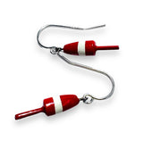 Tiny Lobster Buoy Earrings/ Nautical Earrings - Janine Design