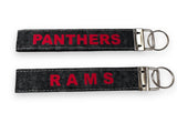 Holliston Key Chain/ School Key Chain/Panthers/Rams - Janine Design