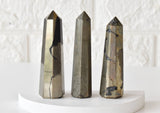 Soothing Crystals - Pyrite Obelisk | Crystal Tower | Reiki Gemstone Crystal