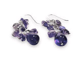 Amethyst Drop Earrings - Janine Design