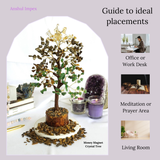 Soothing Crystals - 300 Chips Gemstone Tree | Money Tree | Tree Of Life