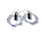 Amethyst Hoop Earrings