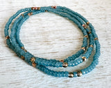 Stretch Wrap Necklace, Bracelet, anklet - Janine Design
