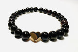 Gemstone Stretch Bracelet-Labradorite, agate, Calcite, Chalcedon - Janine Design